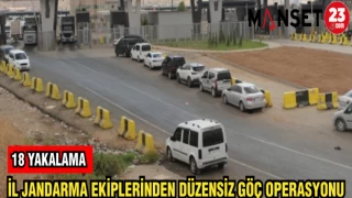 İL JANDARMA EKİPLERİNDEN DÜZENSİZ GÖÇ OPERASYONU