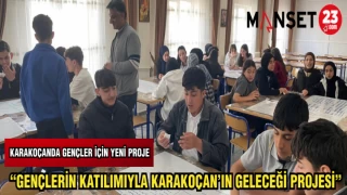 KARAKOÇAN'DA GENÇLER İÇİN YENİ PROJE "GENÇLERİN KATILIMIYLA KARAKOÇAN'IN GELECEĞİ PROJESİ"
