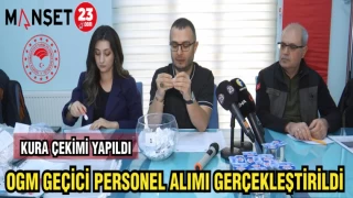 OGM GEÇİCİ PERSONEL ALIMI KURASI GERÇEKLEŞTİRİLDİ