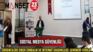 ÖĞRENCİLERE SİBER ZORBALIK VE İNTERNET BAĞIMLILIĞI SEMİNERİ VERİLDİ