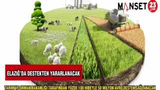 TARIM VE ORMAN BAKANLIĞI TARAFINDAN YÜZDE 100 HİBEYLE 50 MİLYON AVRO DESTEK SAĞLANACAK