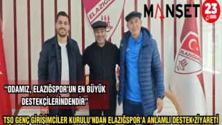 TSO GENÇ GİRİŞİMCİLER KURULU'NDAN ELAZIĞSPOR'A ANLAMLI DESTEK ZİYARETİ