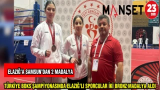 TÜRKİYE BOKS ŞAMPİYONASINDA ELAZIĞ'LI SPORCULAR İKİ BRONZ MADALYA ALDI