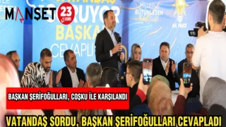 VATANDAŞ SORDU, BAŞKAN ŞERİFOĞULLARI CEVAPLADI