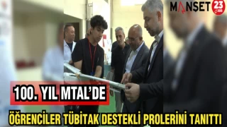 100.YIL MTL'DE ÖĞRENCİLER TÜBİTAK DESTEKLİ PROJELERİNİ TANITTI