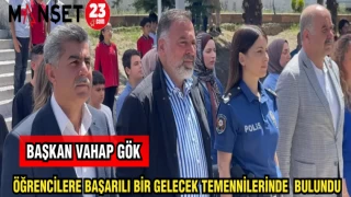 BAŞKAN VAHAP GÖK ÖĞRENCİLERE BAŞARILI BİR GELECEK TEMENNİLERİNDE BULUNDU