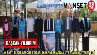 BAŞKAN YILDIRIM AK PARTİ GENÇLİK KOLLARI TARAFINDAN AÇILAN ÜYE STANDINI ZİYARET ETTİ