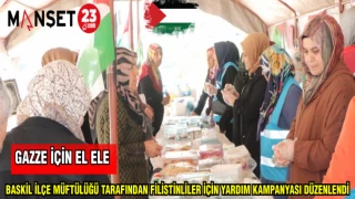 BASKİL İLÇE MÜFTÜLÜĞÜ TARAFINDAN FİLİSTİNLİLER İÇİN YARDIM KAMPANYASI DÜZENLEDİ