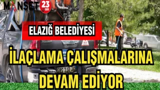 ELAZIĞ BELEDİYESİ İLAÇLAMA ÇALIŞMALARINA DEVAM EDİYOR