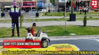 ELAZIĞ BELEDİYESİ ÖNCÜLÜĞÜNDE TRAFİK HAFTASI MÜNASEBETİYLE ETKİNLİK YAPILDI