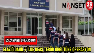 ELAZIĞ DAHİL 7 İLDE DEAŞ TERÖR ÖRGÜTÜNE OPERASYON