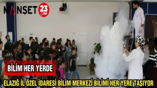 ELAZIĞ İL ÖZEL İDARESİ BİLİM MERKEZİ BİLİMİ HER YERE TAŞIYOR