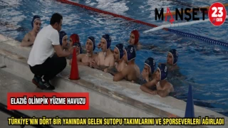 ELAZIĞ OLİMPİK YÜZME HAVUZU TÜRKİYE'NİN DÖRT BİR YANINDAN GELEN SUTOPU TAKIMLARINI VE SPORSEVERLERİ AĞIRLADI