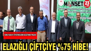 ELAZIĞ'LI ÇİFTÇİYE %75 HİBE!
