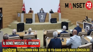 ELAZIĞSPOR TESİSLERİNİN KİRA SÜRESİ 10 YIL DAHA UZATILMASI GÖRÜŞÜLDÜ