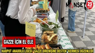 HARPUT ANADOLU LİSESİ "GAZZE DİRENİŞİNE DESTEK" KERMESİ DÜZENLEDİ
