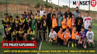 HARPUT EĞİTİM BÖLGESİNDEKİ İLKOKULLAR ARASINDA DÜZENLENEN FUTBOL TURNUVASI BÜYÜK İLGİ GÖRDÜ