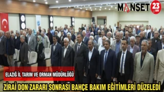 İL TARIM VE ORMAN MÜDÜRLÜĞÜ ZİRAİ DON ZARARI SONRASI BAHÇE BAKIM EĞİTİMLERİ DÜZENLEDİ