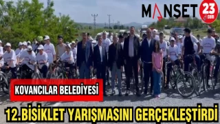 KOVANCILAR BELEDİYESİ 12. BİSİKLET YARIŞMASINI GERÇEKLEŞTİRDİ