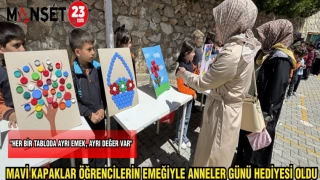 MAVİ KAPAKLAR ÖĞRENCİLERİN EMEĞİYLE ANNELER GÜNÜ HEDİYESİ OLDU