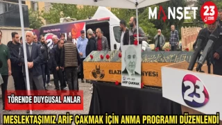 MESLEKTAŞIMIZ ARİF ÇAKMAK İÇİN ANMA PROGRAMI DÜZENLENDİ