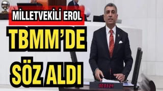 MİLLETVEKİLİ EROL TBMM'DE SÖZ ALDI