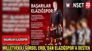 MİLLETVEKİLİ GÜRSEL EROL'DAN ELAZIĞSPOR'A DESTEK