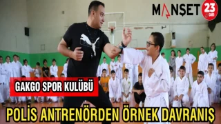 POLİS ANTRENÖRDEN ÖRNEK DAVRANIŞ