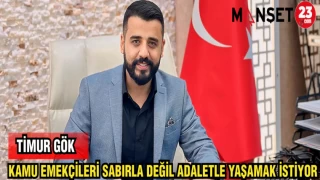 TİMUR GÖK: KAMU EMEKÇİLERİ SABIRLA DEĞİL ADALETLE YAŞAMAK İSTİYOR