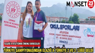 TÜRKİYE ŞAMPİYONASINDAN ELAZIĞ'A TÜRKİYE 2 VE 3.'LÜĞÜ GELDİ