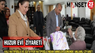 VALİ HATİPOĞLU VE EŞİ AYFER HATİPOĞLU'NDAN ANNELER GÜNÜNDE ANLAMLI ZİYARET