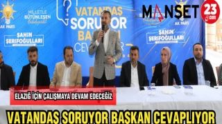 VATANDAŞ SORUYOR BAŞKAN CEVAPLIYOR