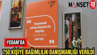 YEDAM'DA 750 KİŞİYE BAĞIMLILIK DANIŞMANLIĞI VERİLDİ