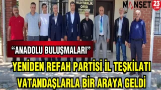 YENİDEN REFAH PARTİSİ İL TEŞKİLATI VATANDAŞLARLA BİR ARAYA GELDİ