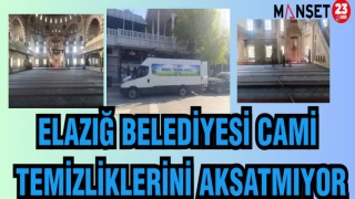 ELAZIĞ BELEDİYESİ CAMİ TEMİZLİKLERİNİ AKSATMIYOR
