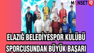 ELAZIĞ BELEDİYESPOR KULUBÜ SPORCUSUNDAN BÜYÜK BAŞARI