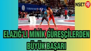 ELAZIĞ'LI MİNİK GÜREŞÇİLERDEN BÜYÜK BAŞARI