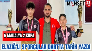 ELAZIĞ'LI SPORCULAR DARTTA TARİH YAZDI