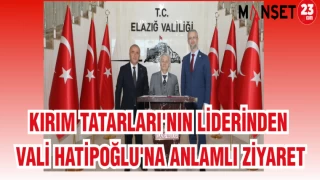 KIRIM TATARLARI'NIN LİDERİNDEN VALİ HATİPOĞLU'NA ANLAMLI ZİYARET