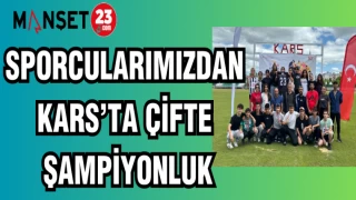 SPORCULARIMIZDAN KARS'TA ÇİFTE ŞAMPİYONLUK