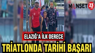 TRİATLONDA TARİHİ BAŞARI ELAZIĞ'A İLK DERECE