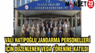 VALİ HATİPOĞLU JANDARMA PERSONELLERİ İÇİN DÜZENLENEN VEDA TÖRENİNE KATILDI