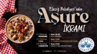 ELAZIĞ BELEDİYESİ'NDEN MUHARREM AYI DOLAYISIYLA AŞURE İKRAMI