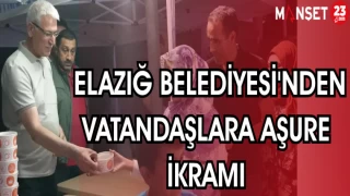 ELAZIĞ BELEDİYESİ'NDEN VATANDAŞLARA AŞURE İKRAMI
