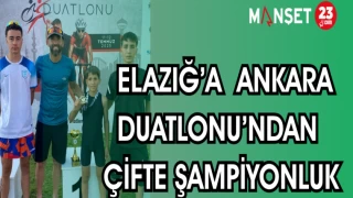 ELAZIĞ'A ANKARA DUATLONU'NDAN ÇİFTE ŞAMPİYONLUK