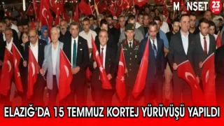 ELAZIĞ'DA 15 TEMMUZ KORTEJ YÜRÜYÜŞÜ YAPILDI