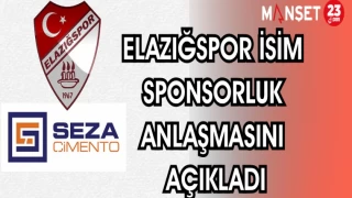 ELAZIĞSPOR İSİM SPONSORLUK ANLAŞMASINI AÇIKLADI