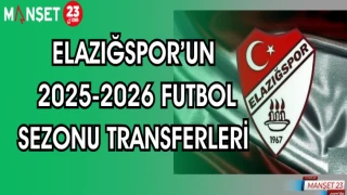 ELAZIĞSPOR’UN 2025-2026 FUTBOL SEZONU TRANSFERLERİ