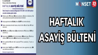 HAFTALIK ASAYİŞ BÜLTENİ