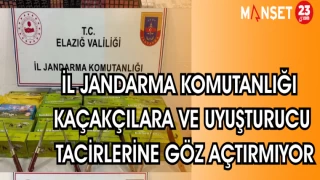 İL JANDARMA KOMUTANLIĞI KAÇAKÇILARA VE UYUŞTURUCU TACİRLERİNE GÖZ AÇTIRMIYOR